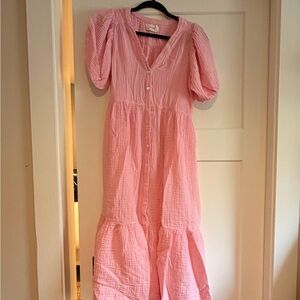 XiRENA Pink Casual Dress